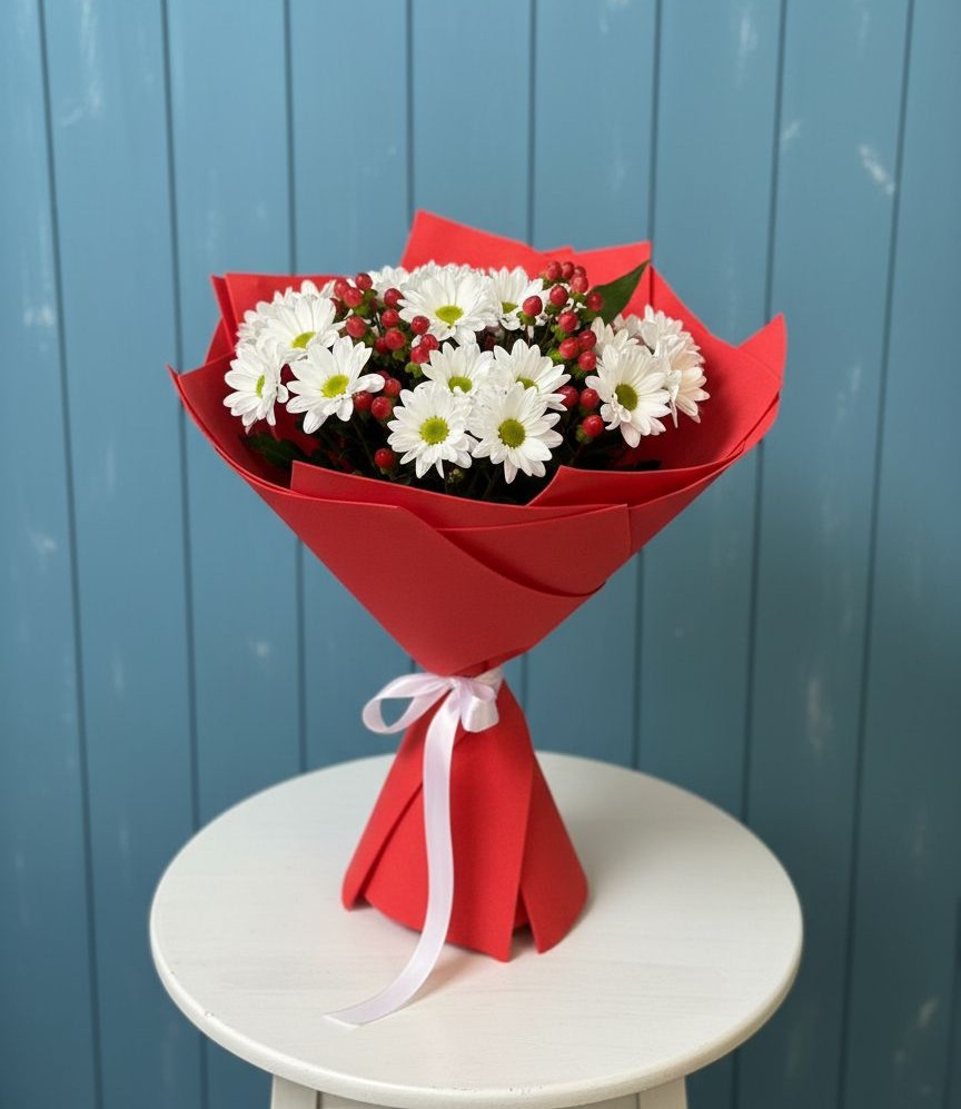 Букет цветов из: Хризантемы в Усть-Абакане