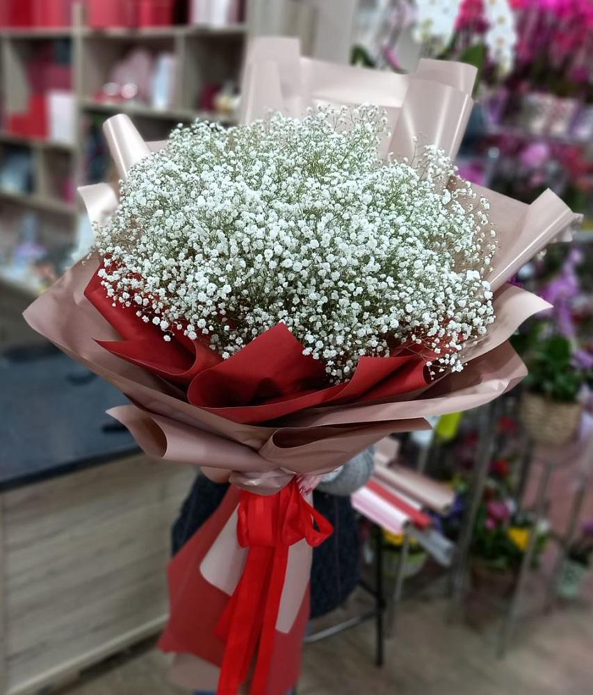 Букет Белые хлопья в Усть-Абакане Букет цветов из: Гипсофила в Усть-Абакане