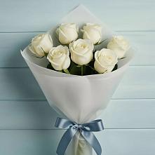 Букет 7 Белых роз Эдлесс Лав #REPLACE_PRED# Усть-Абакане