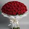 Букет 101 Красная роза Блэк Мэджик в Усть-Абакане