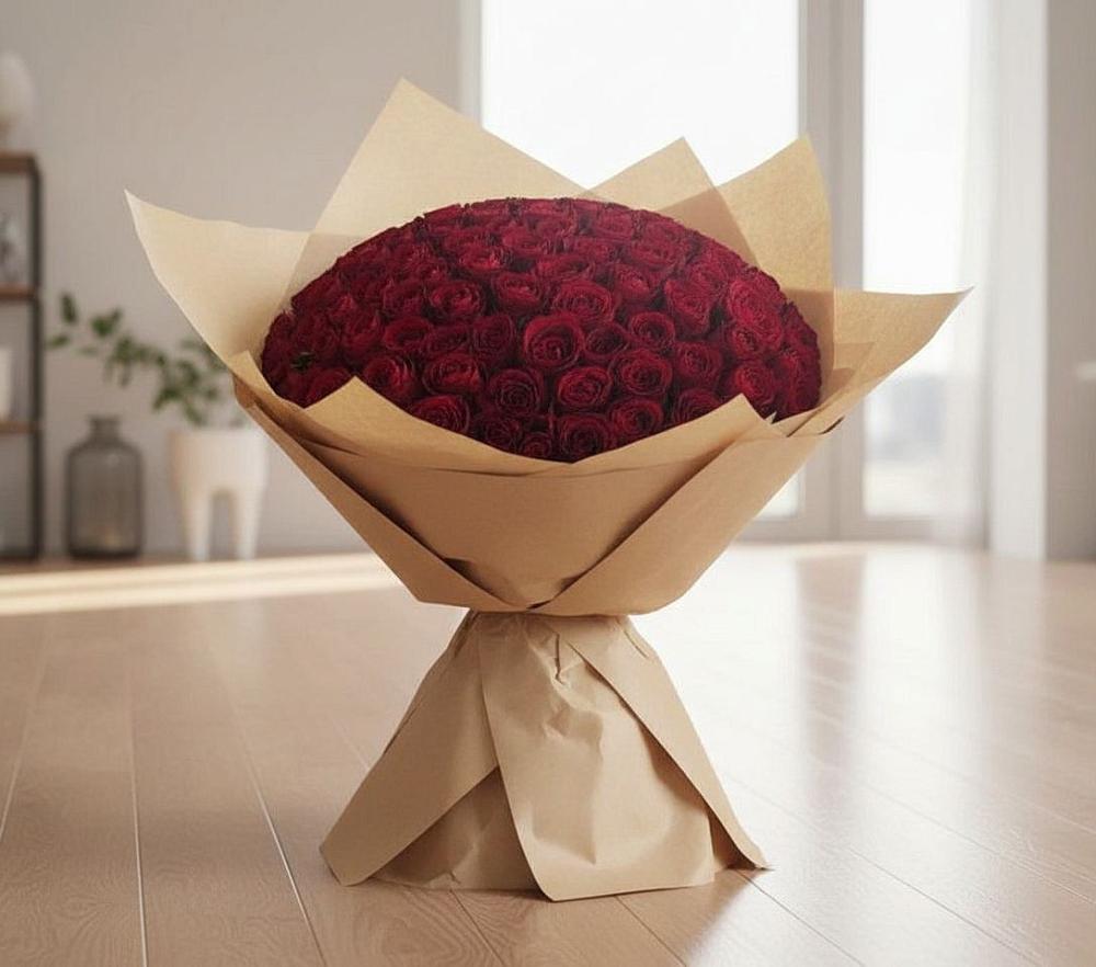 Букет 101 Красная роза в Усть-Абакане