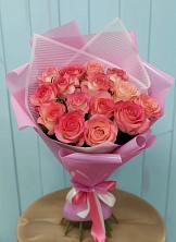 Букет 15 Розовых роз Равель в Усть-Абакане