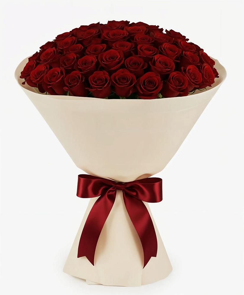 Букет 101 Бордовая роза Блэк Бакарра в Усть-Абакане